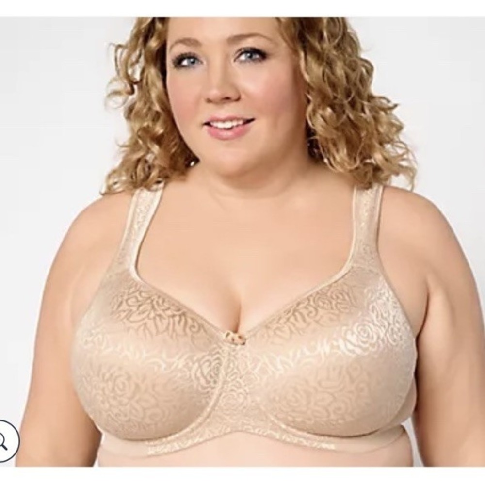 Breezies Wild Rose Seamless Underwire Support Bra -Core NWT Size 44C